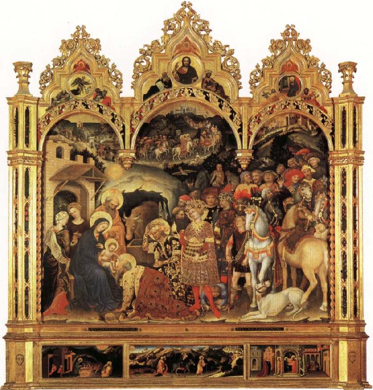 Gentile da Fabriano Adoration of the Magi and Other Scenes Germany oil painting art